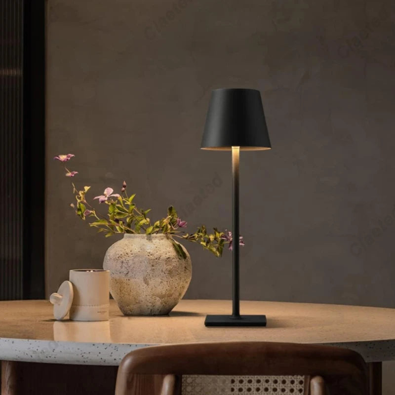 Cordless Table Lamp for Bedroom Rechargeable Wireless Touch Lamp Camping Candle Creative Lamp Rechargeable Coffee Bar Desk Lamp
