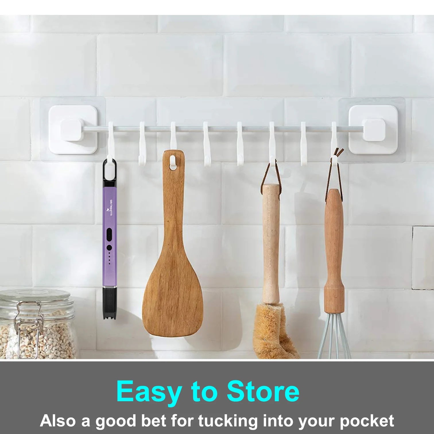 Electric Lighter - USB Rechargeable Candle Lighter, Windproof Flameless Plasma Arc Lighter for BBQ Grill, Camping, Stove, 7.5" Long Stick Lighter,Purple